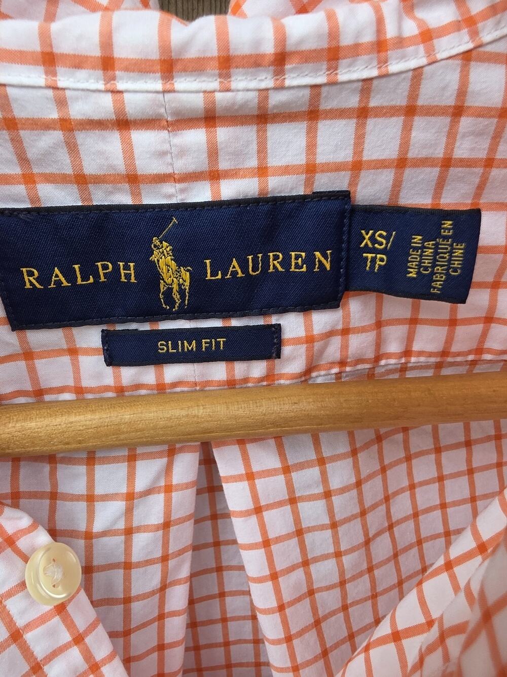 Ralph Lauren Slim Fit Men's Button Up Long Sleeve Size XS 100% Cotton